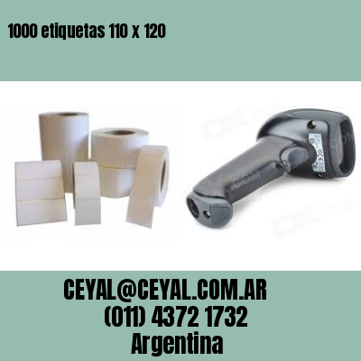 1000 etiquetas 110 x 120