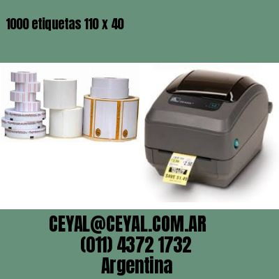 1000 etiquetas 110 x 40