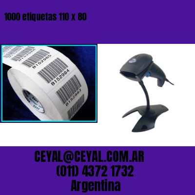 1000 etiquetas 110 x 80