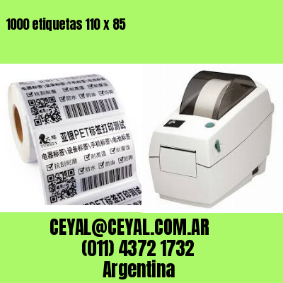 1000 etiquetas 110 x 85