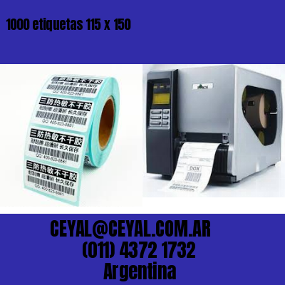 1000 etiquetas 115 x 150