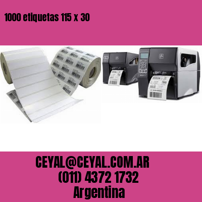 1000 etiquetas 115 x 30