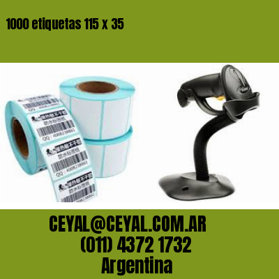 1000 etiquetas 115 x 35