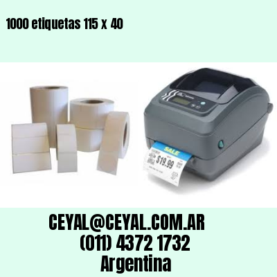 1000 etiquetas 115 x 40