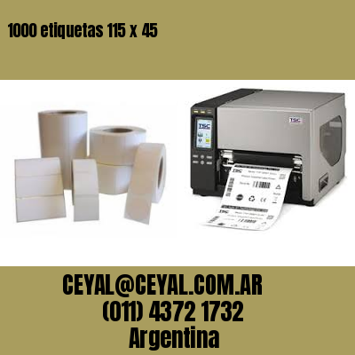 1000 etiquetas 115 x 45
