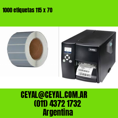 1000 etiquetas 115 x 70