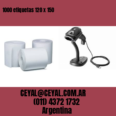 1000 etiquetas 120 x 150