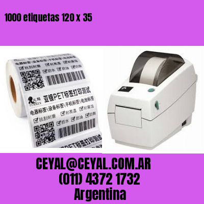 1000 etiquetas 120 x 35