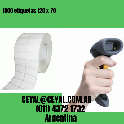 1000 etiquetas 120 x 70