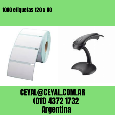 1000 etiquetas 120 x 80