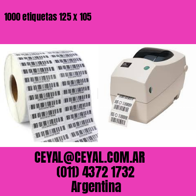 1000 etiquetas 125 x 105