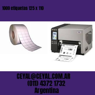 1000 etiquetas 125 x 110