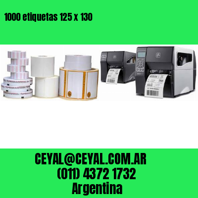 1000 etiquetas 125 x 130
