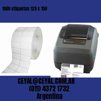 1000 etiquetas 125 x 150