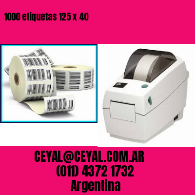 1000 etiquetas 125 x 40
