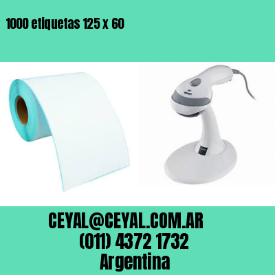 1000 etiquetas 125 x 60