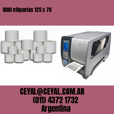 1000 etiquetas 125 x 70