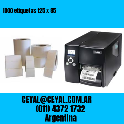 1000 etiquetas 125 x 85