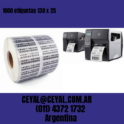 1000 etiquetas 130 x 25