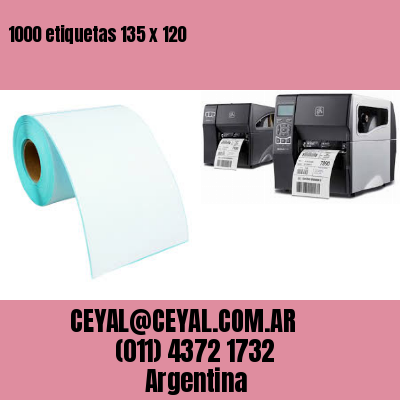 1000 etiquetas 135 x 120