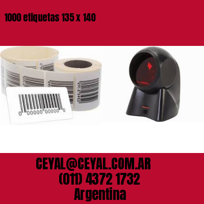 1000 etiquetas 135 x 140