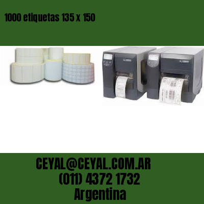 1000 etiquetas 135 x 150