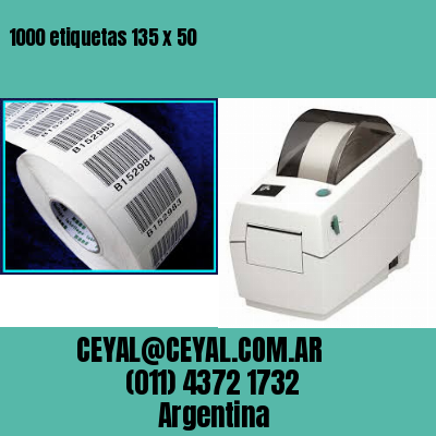 1000 etiquetas 135 x 50