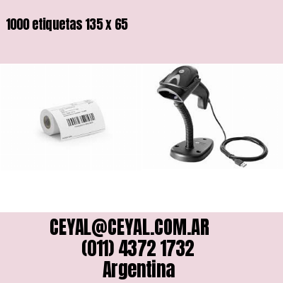 1000 etiquetas 135 x 65