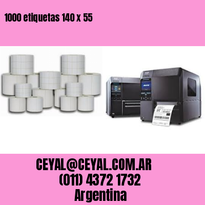 1000 etiquetas 140 x 55