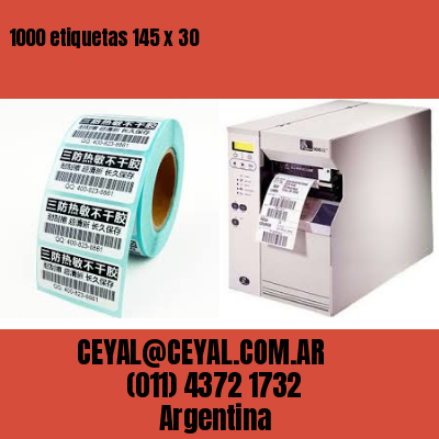 1000 etiquetas 145 x 30