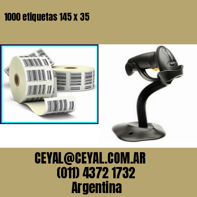 1000 etiquetas 145 x 35