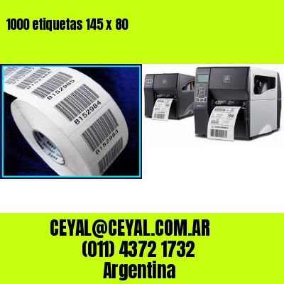 1000 etiquetas 145 x 80