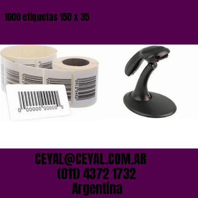 1000 etiquetas 150 x 35