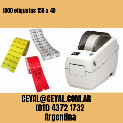 1000 etiquetas 150 x 40
