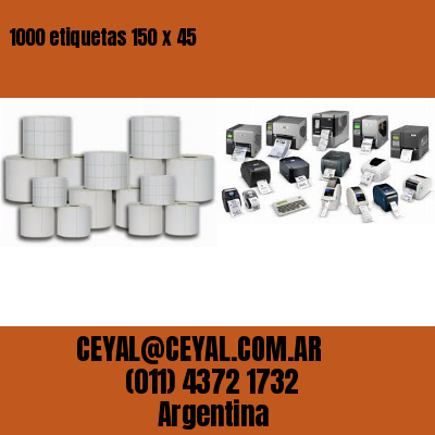1000 etiquetas 150 x 45
