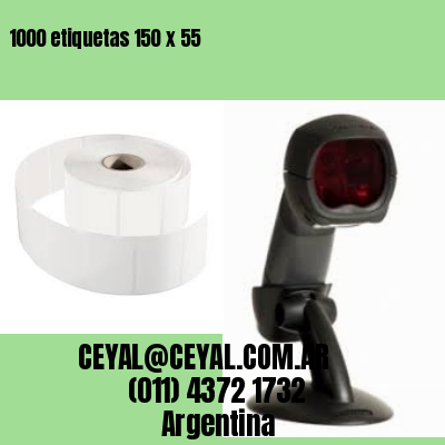 1000 etiquetas 150 x 55