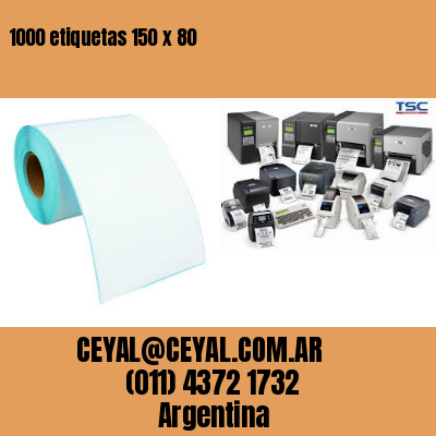 1000 etiquetas 150 x 80