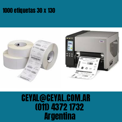 1000 etiquetas 30 x 130