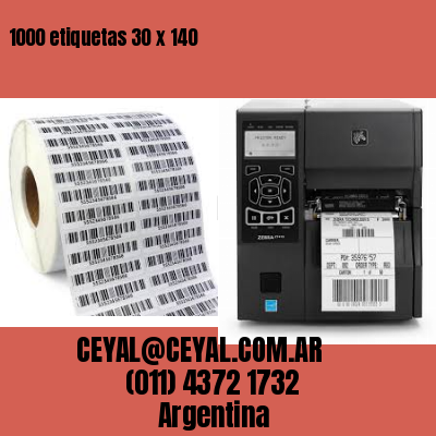 1000 etiquetas 30 x 140