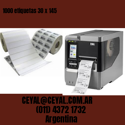 1000 etiquetas 30 x 145