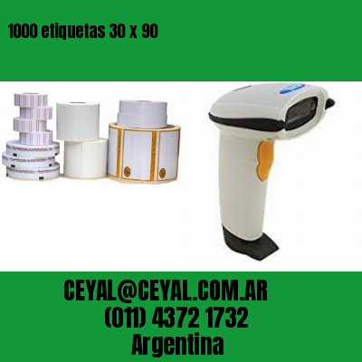 1000 etiquetas 30 x 90