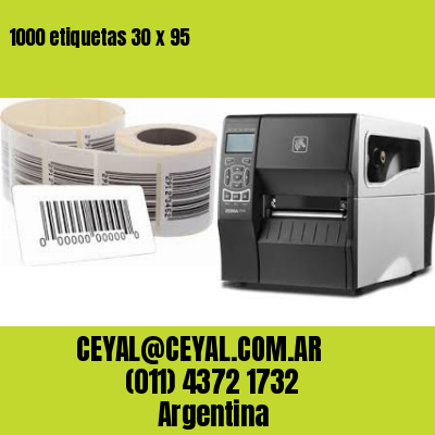 1000 etiquetas 30 x 95