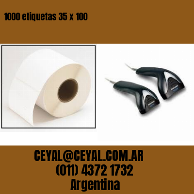 1000 etiquetas 35 x 100