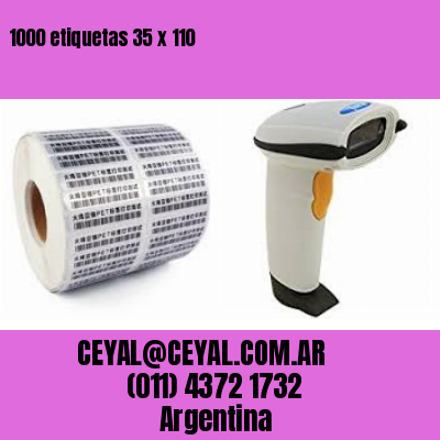 1000 etiquetas 35 x 110