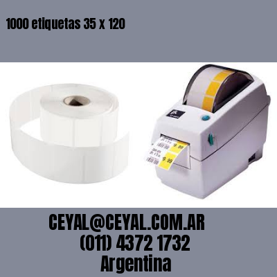 1000 etiquetas 35 x 120
