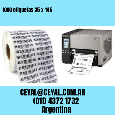 1000 etiquetas 35 x 145