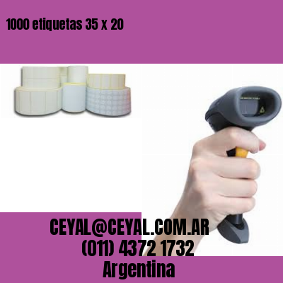 1000 etiquetas 35 x 20