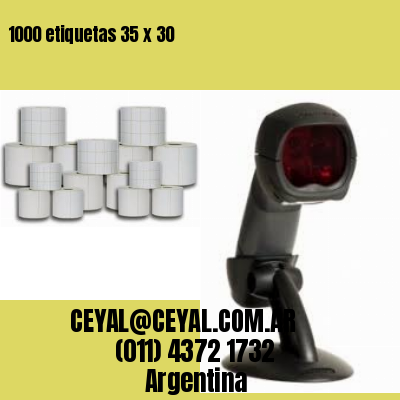 1000 etiquetas 35 x 30