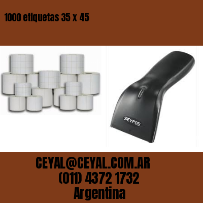 1000 etiquetas 35 x 45