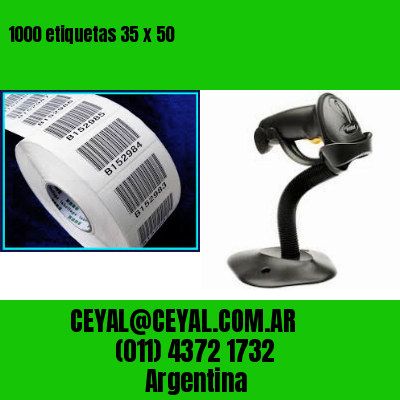 1000 etiquetas 35 x 50